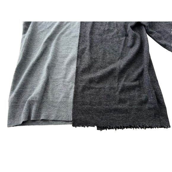 Zadig & Voltaire Jeremy Colorblock Grey Wool Sweater ( XL ) - Picture 7 of 9